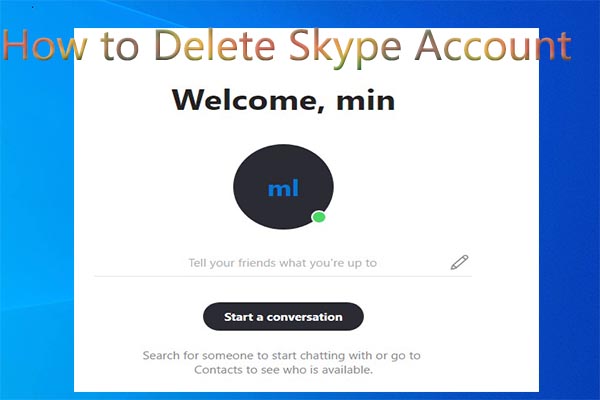 eliminar miniatura de la cuenta de skype