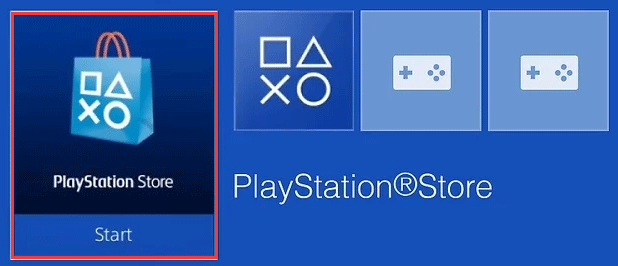 seleccione PlayStation Store