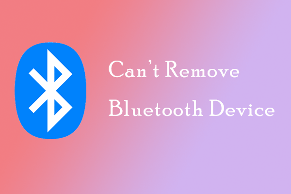 no se puede quitar el dispositivo bluetooth en Windows 10