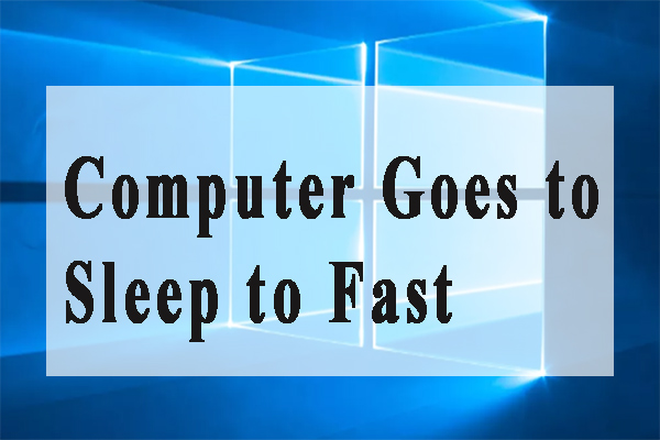 la computadora se duerme demasiado rápido en miniatura