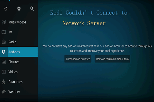 incapaz de conectarse al servidor de red