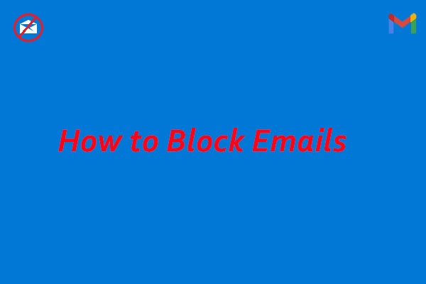 cómo bloquear correos electrónicos