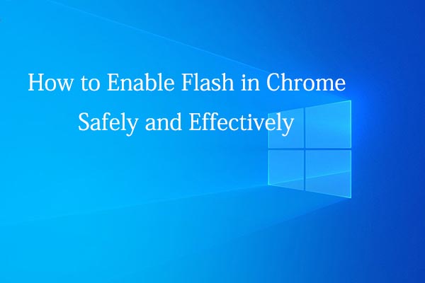 cómo activar flash en miniatura de Chrome