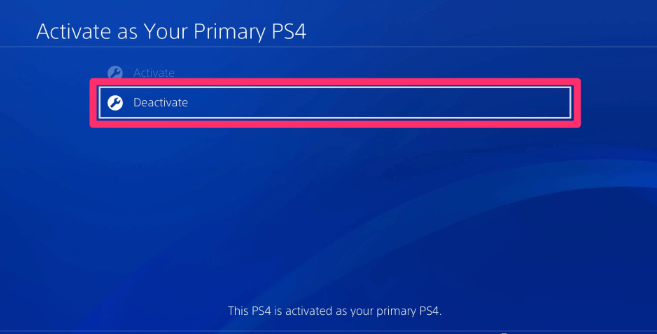 Activar como PS4 principal