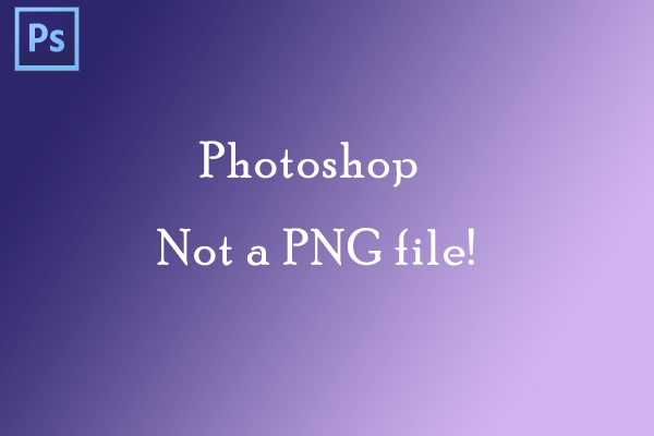 no es un archivo PNG de Photoshop
