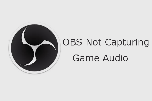 OBS no captura el audio del juego