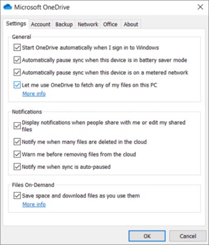 Recuperación de Microsoft OneDrive
