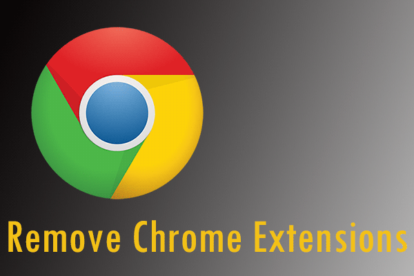 eliminar miniatura de las extensiones de Chrome