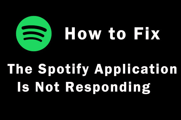 la aplicación de Spotify no responde miniatura
