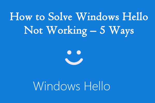 Windows Hello no funciona