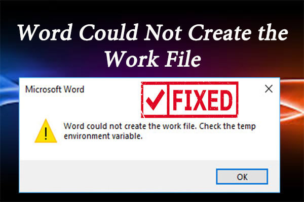 La palabra no pudo crear una miniatura del archivo de trabajo.