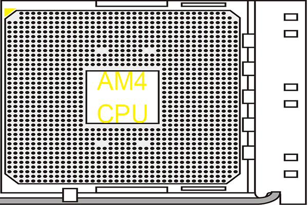 miniatura del procesador am4