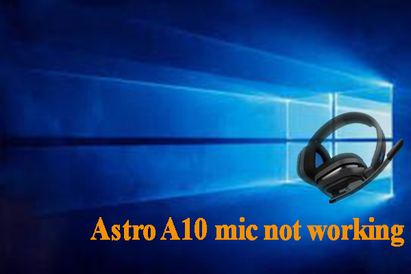 El micrófono Astro A10 no funciona