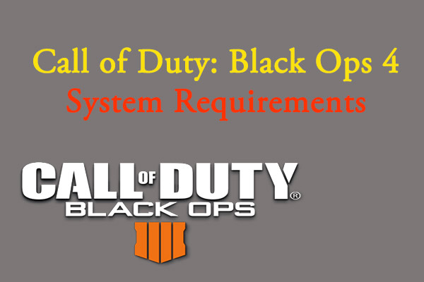 Requisitos del sistema para Black Ops 4