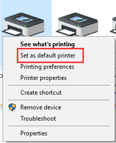 establecer como impresora Brother como impresora predeterminada