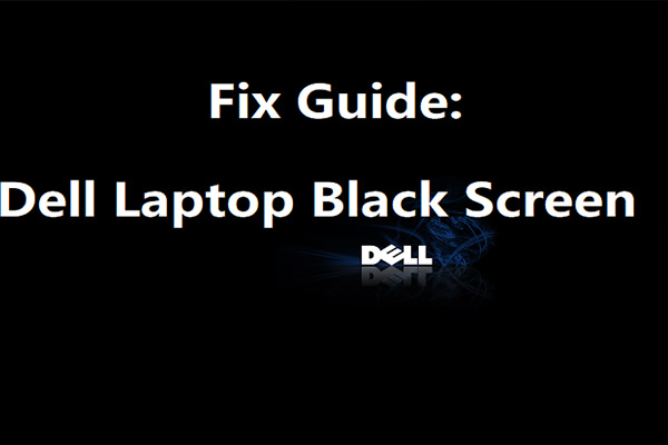 Miniatura de pantalla negra de laptop Dell