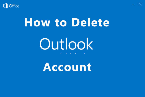 cómo eliminar una cuenta de Outlook