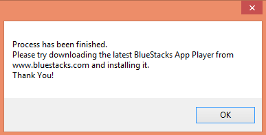 El proceso está completo BlueStacks