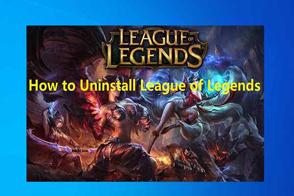 Cómo desinstalar la miniatura de League of Legends