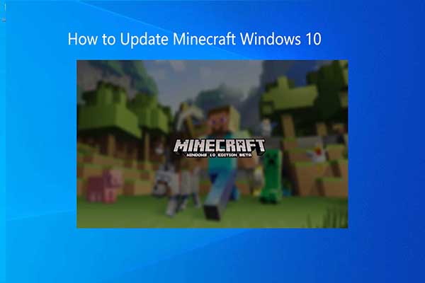 cómo actualizar Minecraft Windows 10