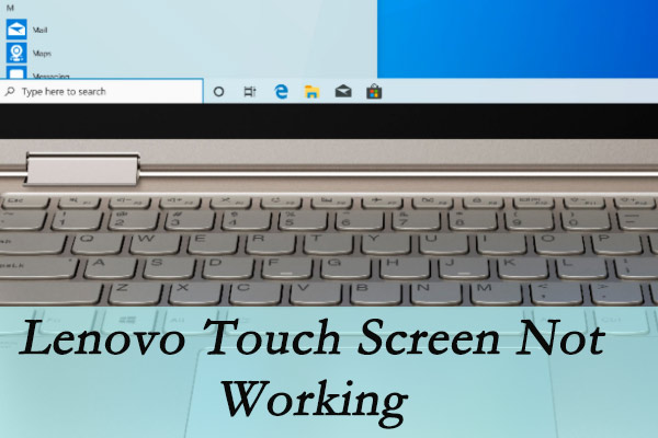 La pantalla táctil de Lenovo no funciona
