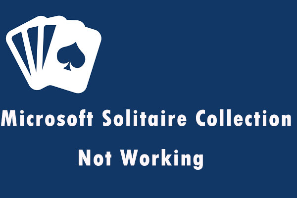 Microsoft Solitaire Collection no funciona