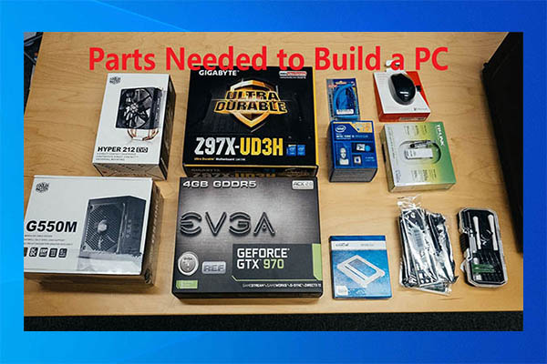 piezas necesarias para construir una PC
