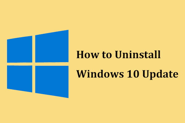 desinstalar el mosaico de actualización de Windows 10
