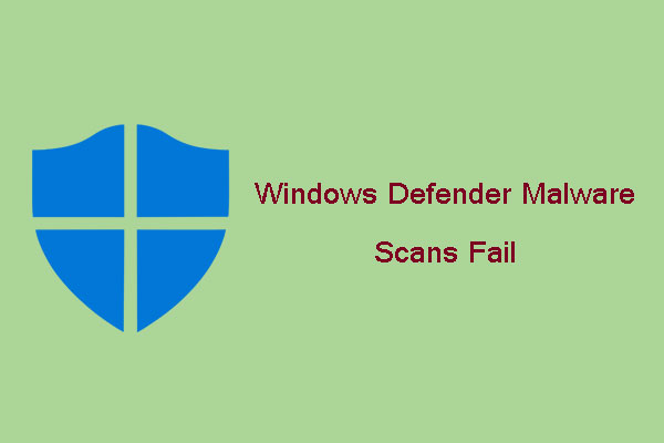 El análisis de Windows Defender falla en la miniatura