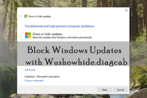 Lee más sobre el artículo ¿Cómo detener las actualizaciones de Windows para los controladores?  Prueba Wushowhide.diagcab