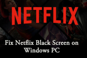 Lee más sobre el artículo Repare la pantalla negra de Netflix en una PC con Windows con 5 soluciones